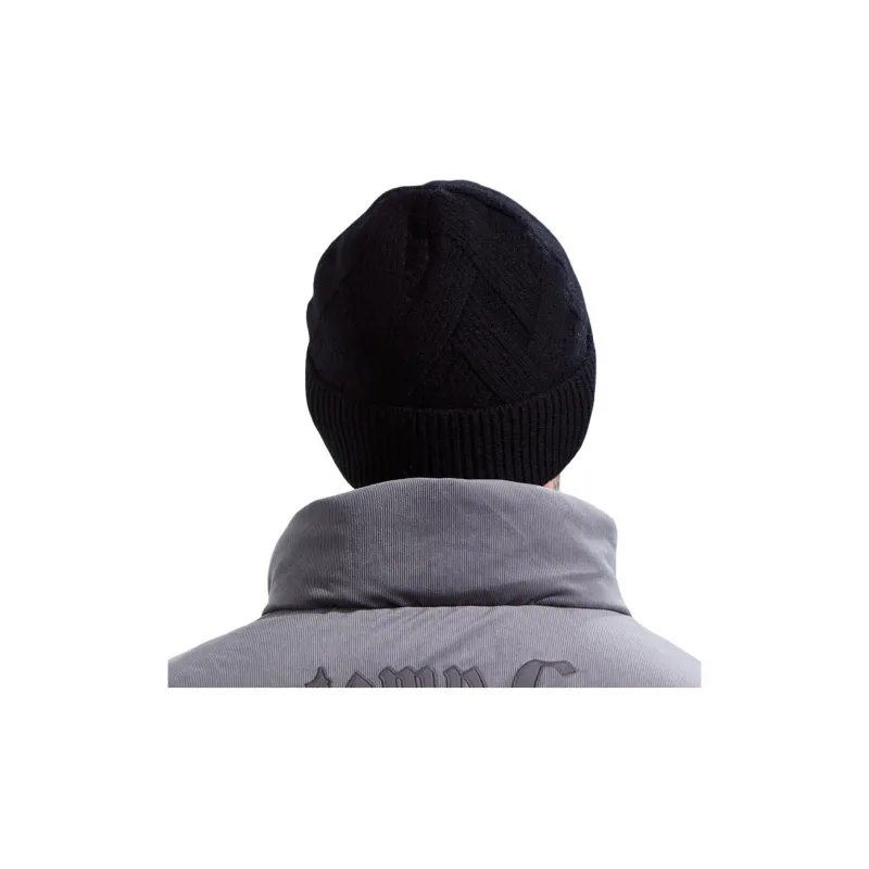 H YXIANG Pure Wool Beanies Men's-4