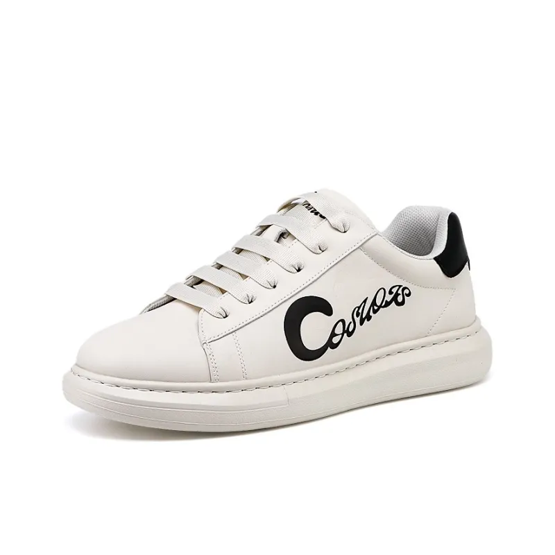 COSUOIS Low-Top Skateboard Shoes Men's White-3