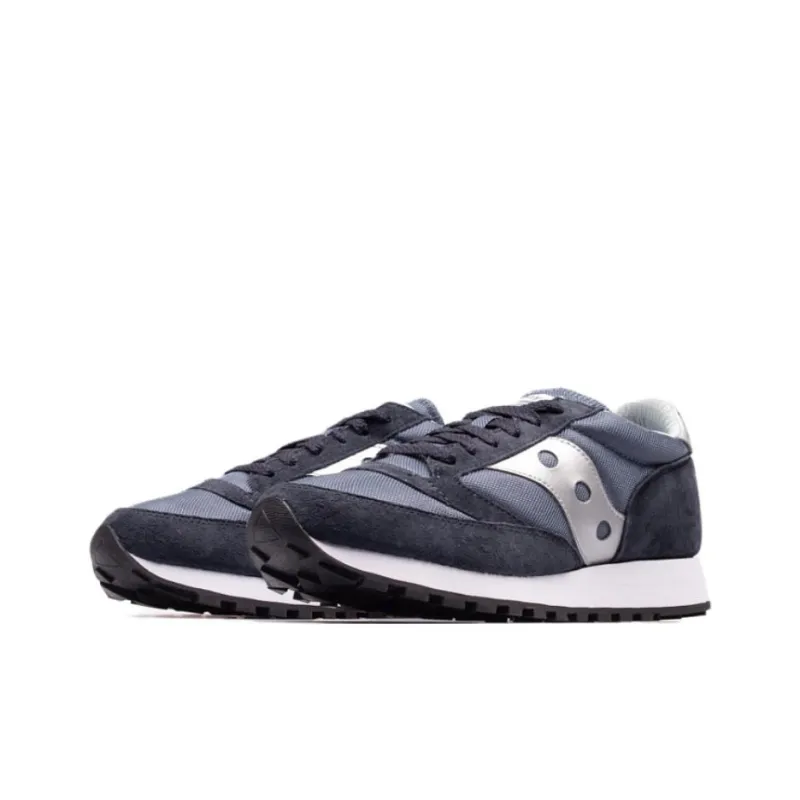 Saucony Jazz 81 Anti Slip Wear Resistant Low Top Running Shoes Men's Marine Blue-1