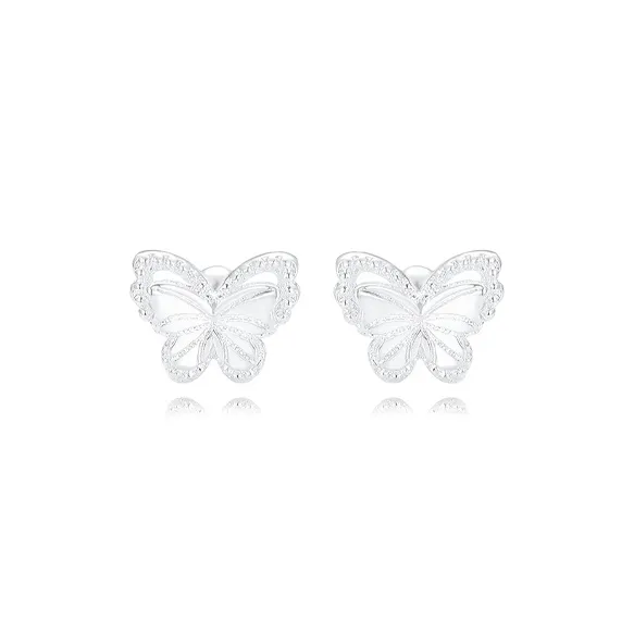 Muyan Alloy Double Layer Bowknot Earrings Women's-0