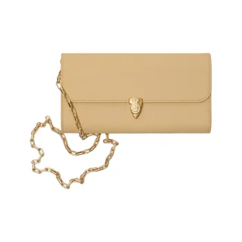 Burberry Calfskin Shoulder Bag Crossbody Bag Wallet Women's Sand