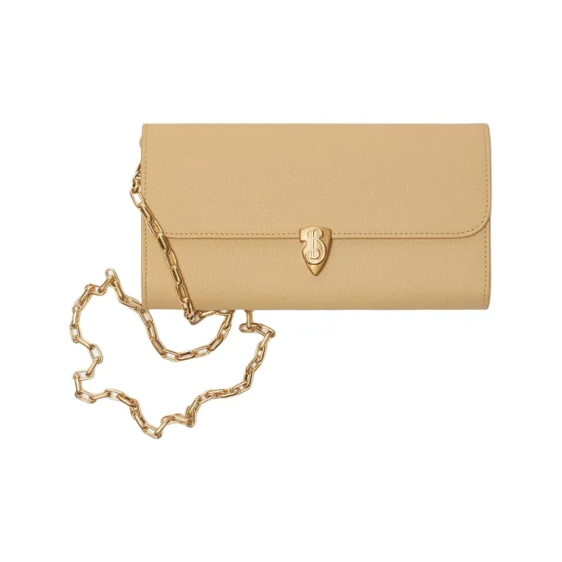Burberry Calfskin Shoulder Bag Crossbody Bag Wallet Women's Sand-0