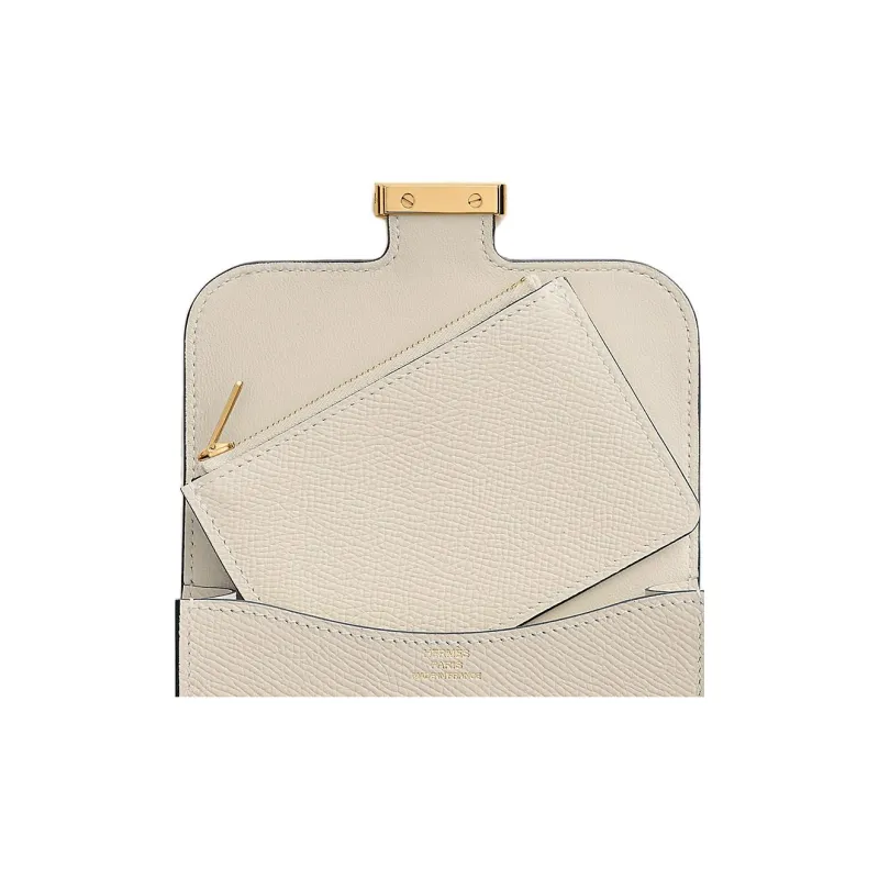 HERMES Constance Slim Epsom Calfskin Card Holder, Wallet Fanny Pack Regular Women's-4