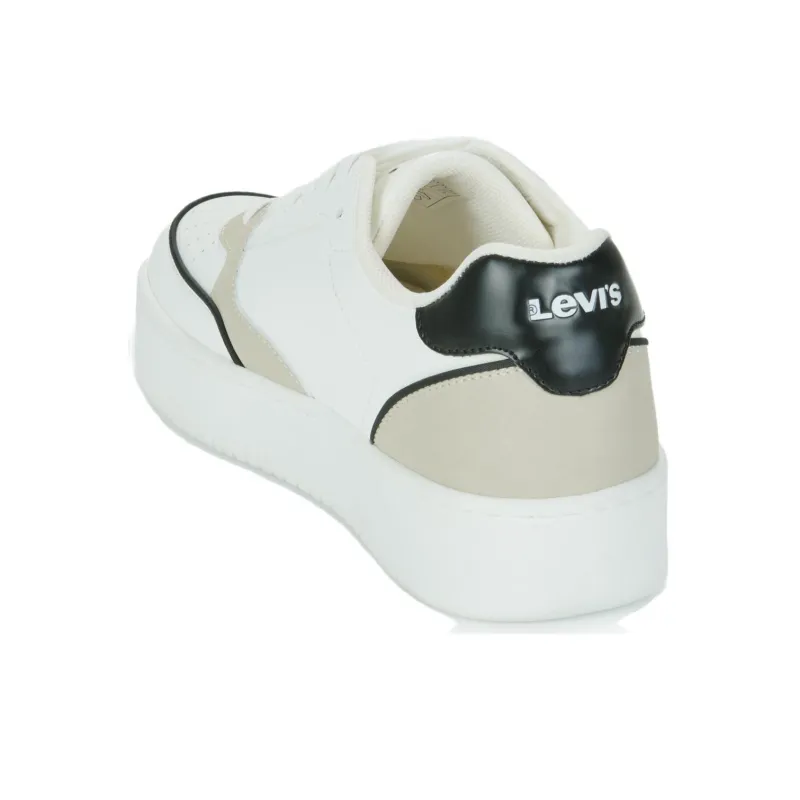 Levi’s PAIGE Low-Top Skateboard Shoes Women's White-4