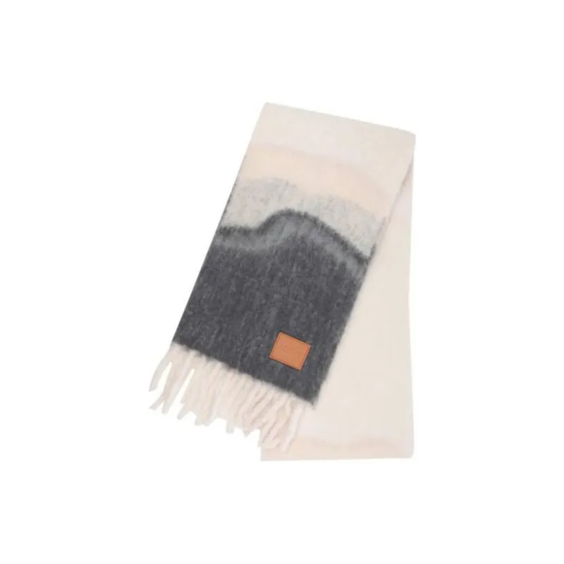 LOEWE Marble Patterned Tone Jacquard Scarf-1