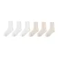 6 Pack-White 3+Beige 3