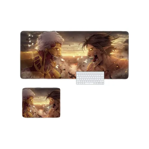 SHIBADU Rubber Pad Extra Large Attack On Titan Computer Keyboard Mat Office Desk Pad Anime Mouse Pads