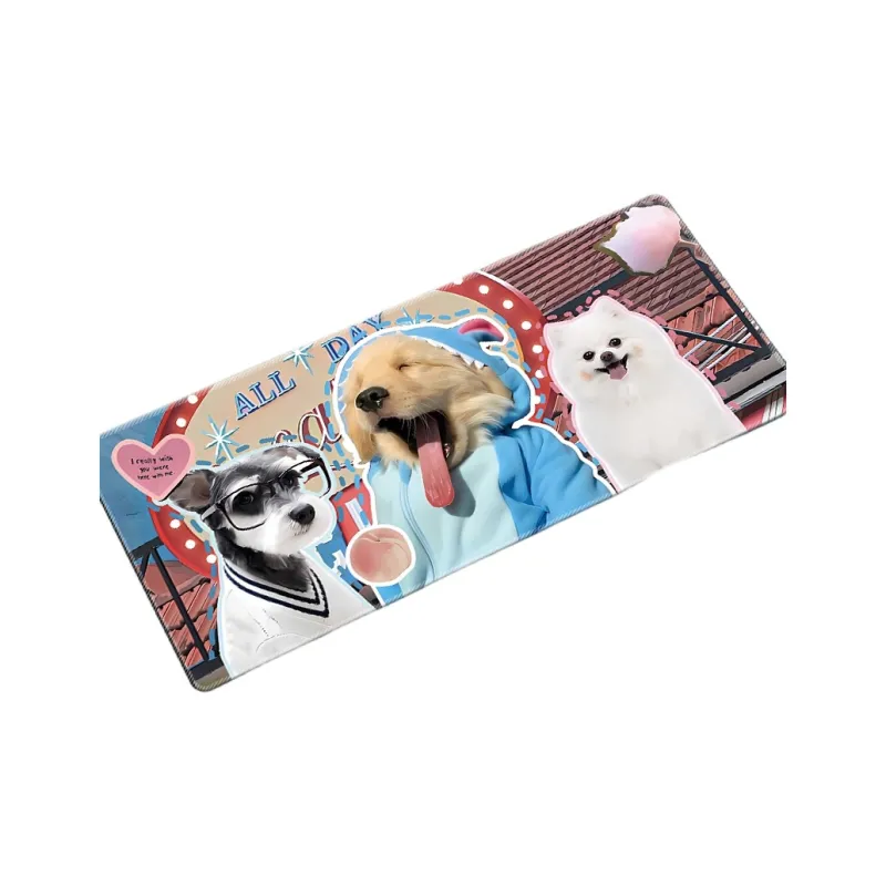 SHIBADU Rubber Cute Puppy Extra Large Office Desk Mat Cartoon Cat Book Desk Mat Computer Gaming Keyboard Pad Mouse Pads-6