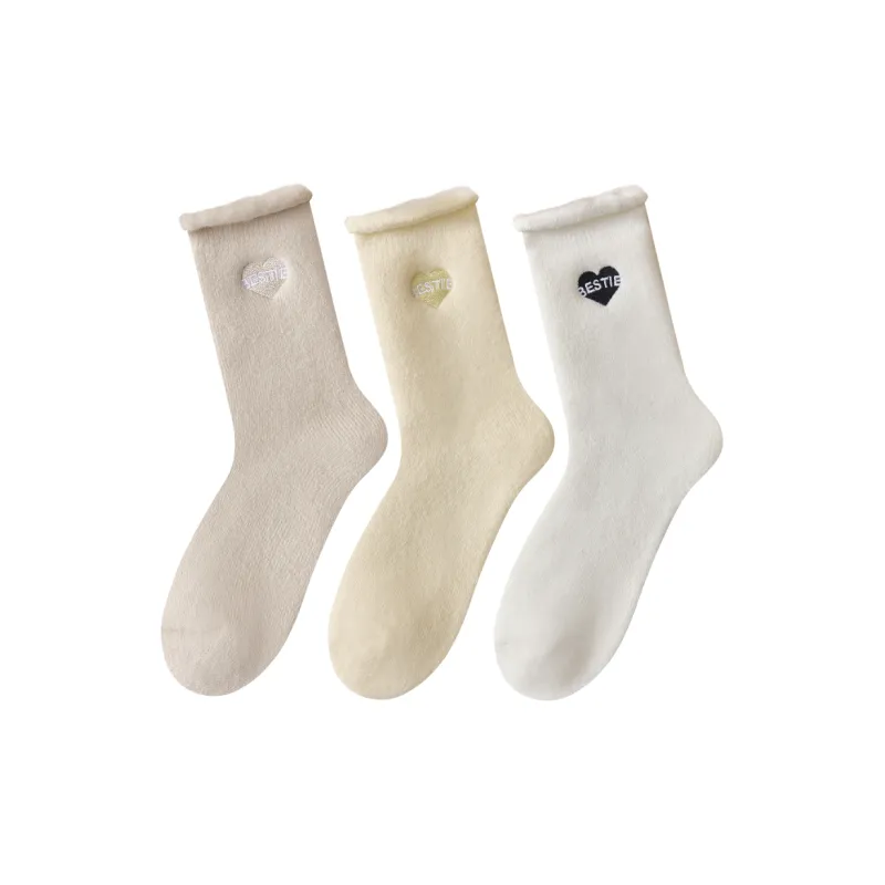 Temooues Mid Calf Socks Women's Combo Set-5