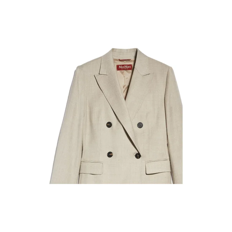 MaxMara Studio Business Suits Coats Women's Beige-5
