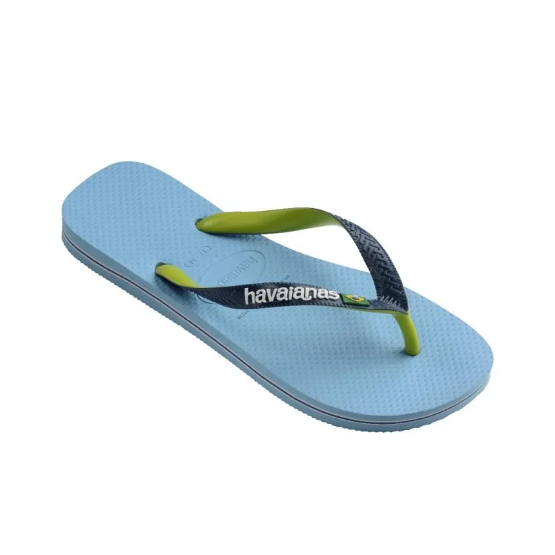 Havaianas Rubber Sole Abrasion Resistant Flip Flops Women's Blue-2