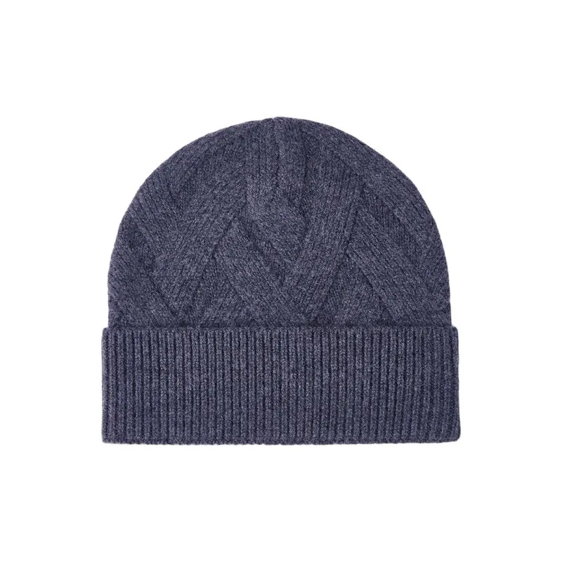 H YXIANG Pure Wool Beanies Men's-5