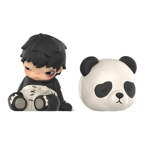 POP MART Hirono Panda Figure Doll Hang Tag Box