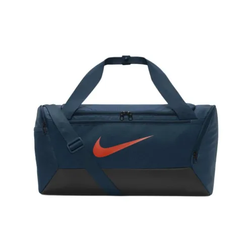 Nike Polyester Travel Bag Small Size Unisex Marine Blue & Black