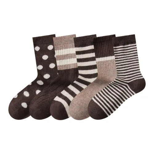 Temooues Mid-Calf Socks Women's 4 Pack