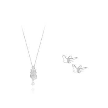 BLANK IN BLANK Zircon Necklaces Women's Bestie Girlfriend Couple Birthday Gift Girl