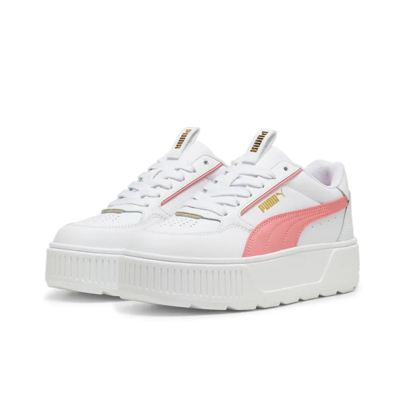 PUMA KARMEN REBELLE Anti-Slip Wear-Resistant Low-Top Kids' Skateboarding Shoes White Pink Teenagers-2