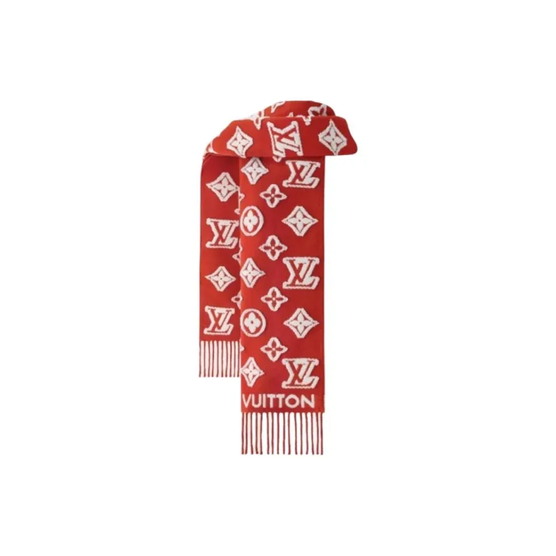 LOUIS VUITTON Wool Knit Scarves Women's Multicolor-1