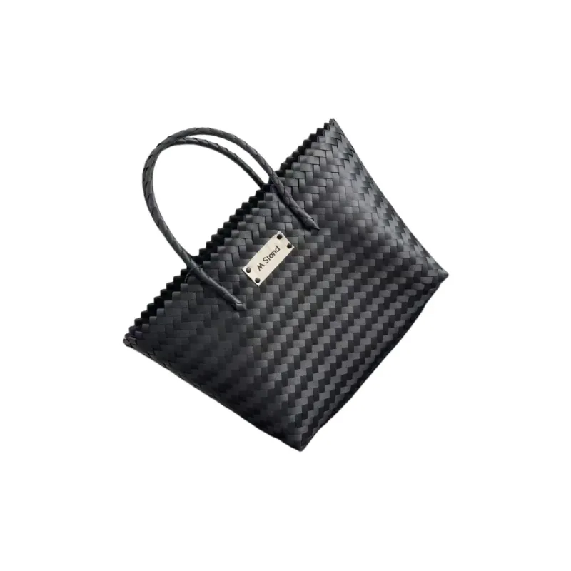 M Stand Polypropylene Pp Tote Bag, Shopping Bag, Handbag Regular Women's Black-1