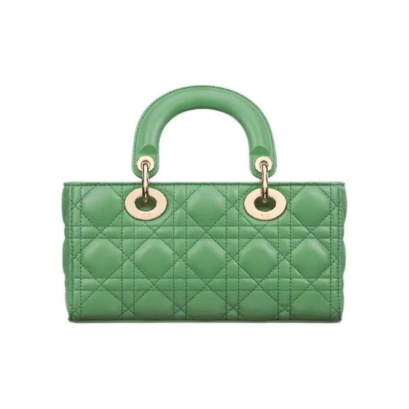 DIOR Lady D Joy Lambskin Lady Dior Bag, Shoulder Bag, Crossbody Bag, Handbag Small Size Women's Jade Green-2