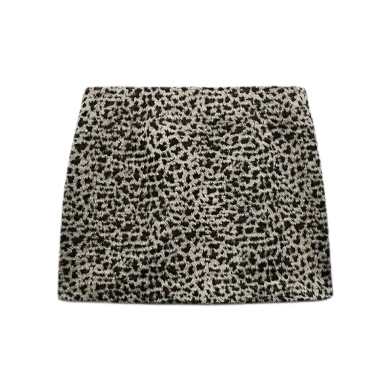 ZARA Trf Casual Short Skirts Women's Brown-1