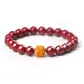 Cinnabar Beaded Bracelet-Orange