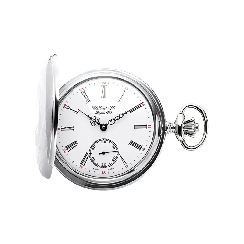 TISSOT Mechanical Movement Manual Mechanical Movement Pocket Watches Unisex White-1