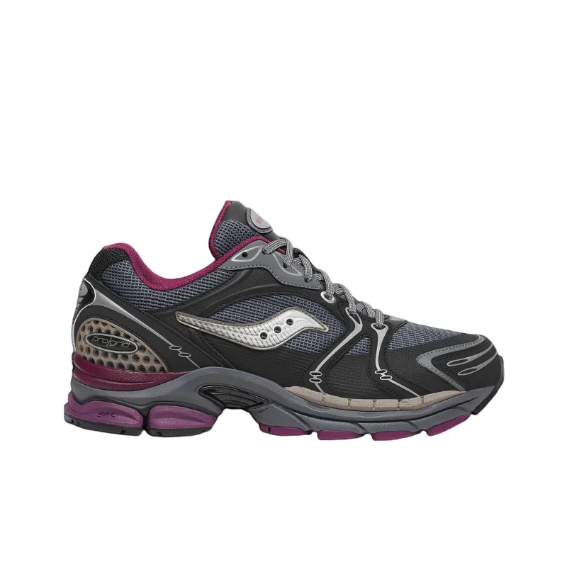 Saucony ProGrid Triumph 4 Anti-Slip Wear-Resistant Low-Top Casual Running Shoes Unisex Gray-1
