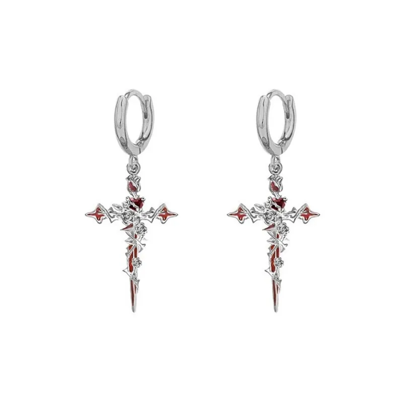 Asia Star Alloy Earrings Unisex-0