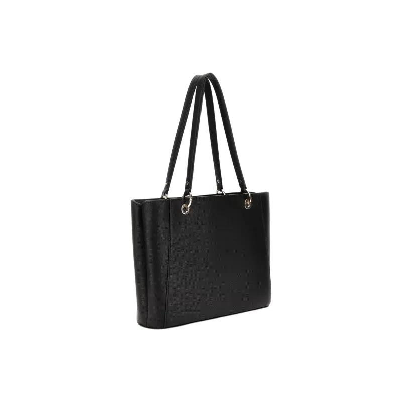 GUESS Polyurethane Tote Bag Shopping Bag Handbag Shoulder Bag Women's Black-1