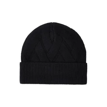 H YXIANG Pure Wool Beanies Men's