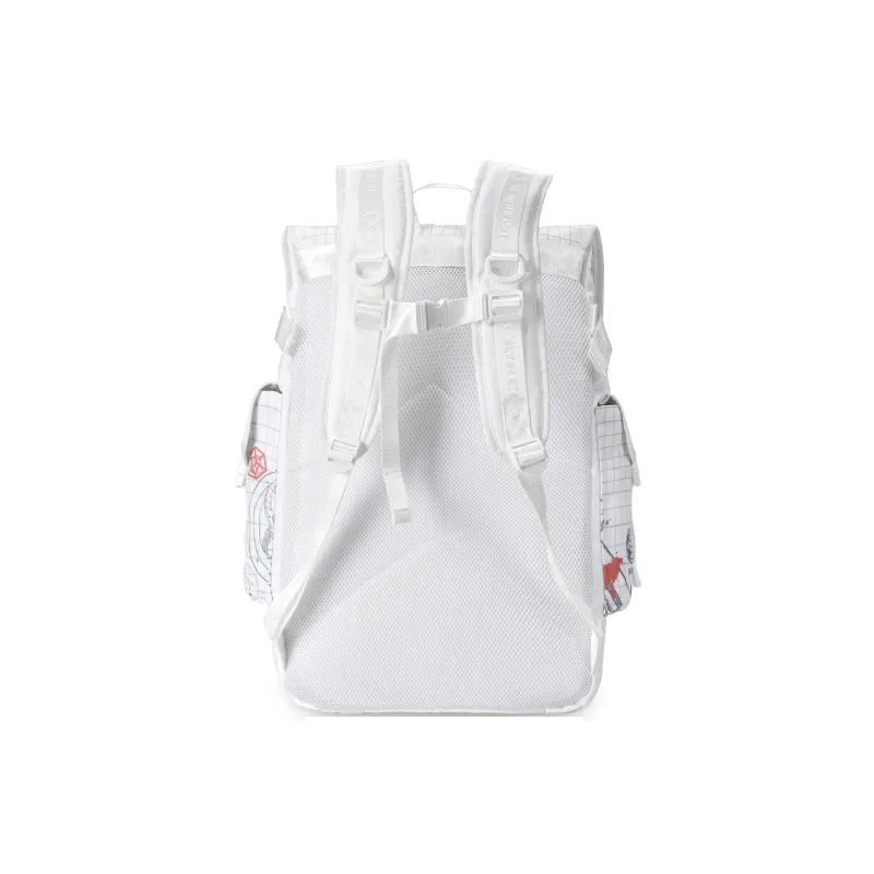 8atheist Polyester Backpack Unisex White-2