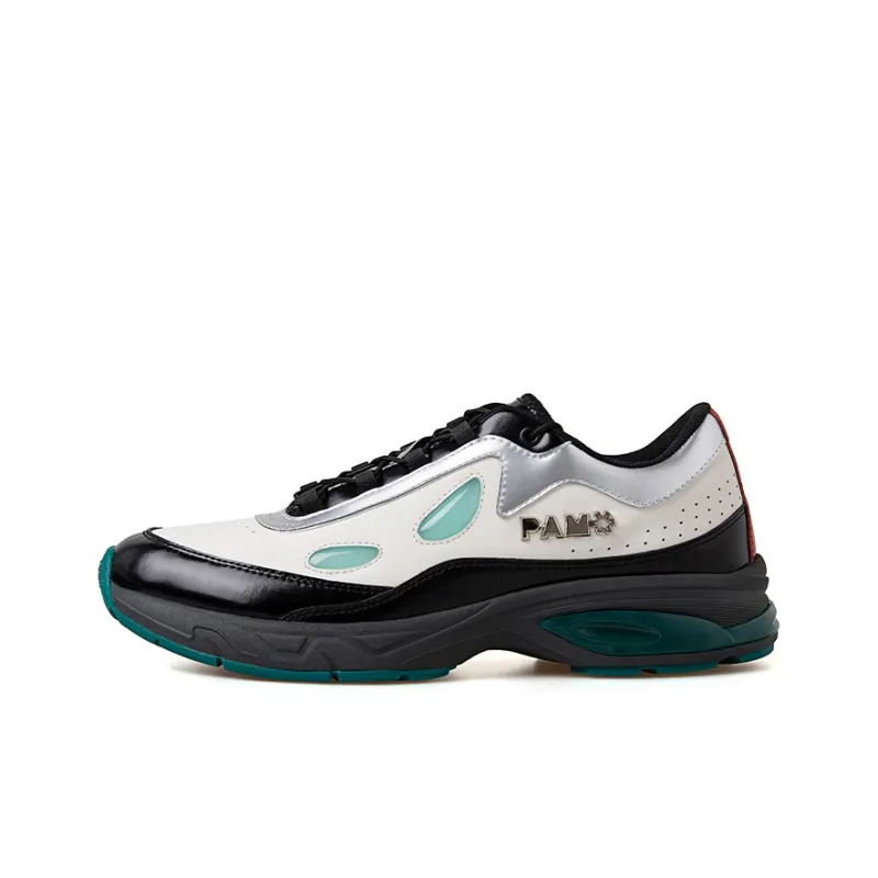 PAMP Green Mountain Gear Lightweight Anti Slip Low Top Casual Shoes Unisex Black White-0