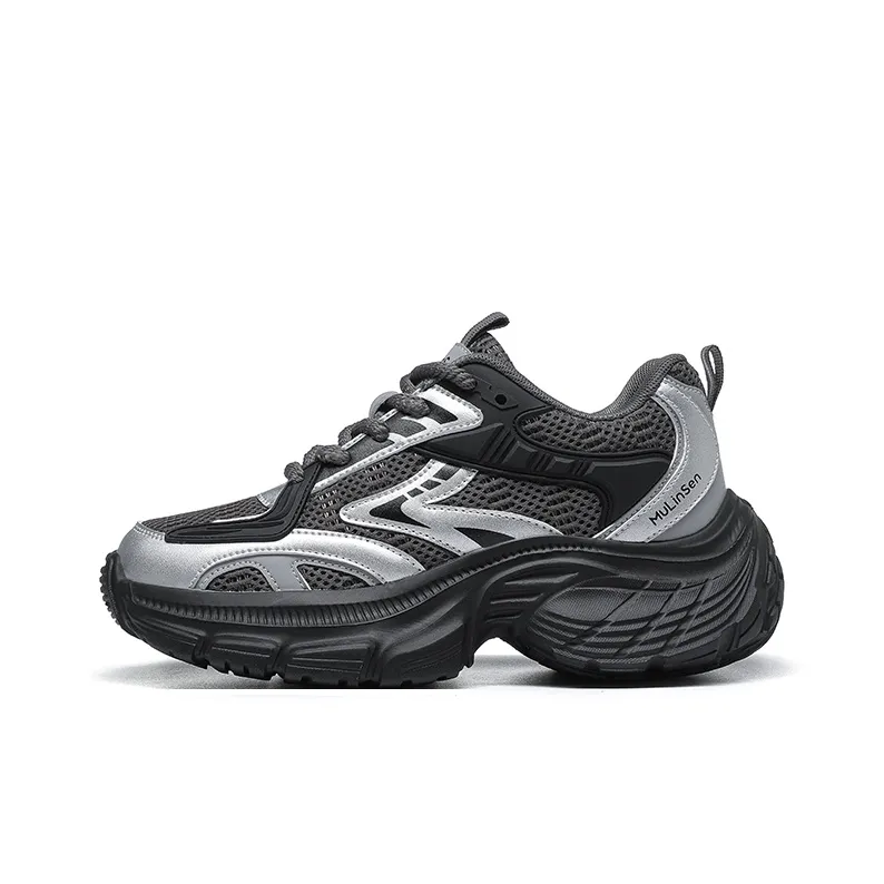 Mulinsen Slip Resistant, Abrasion Resistant, Lightweight Low Top Chunky Sneakers Women's-6