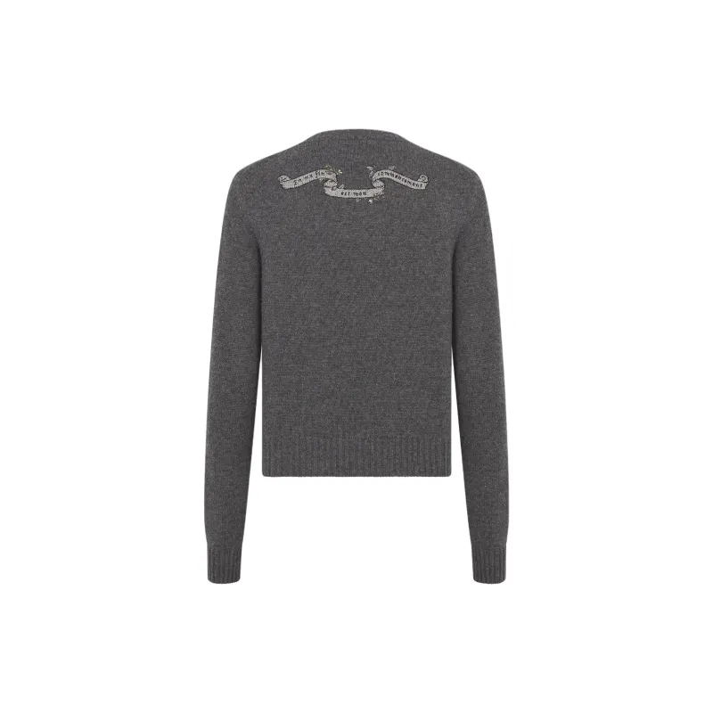 DIOR FW24 Cashmere Sweater Women's Gray-1