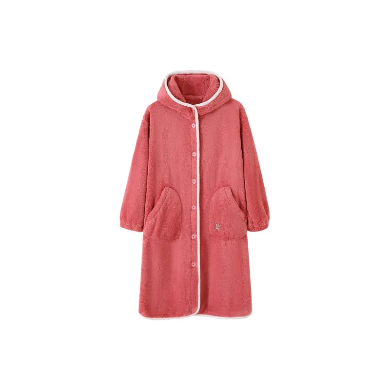 MADALLO Bath Robes Women's Watermelon Red-0