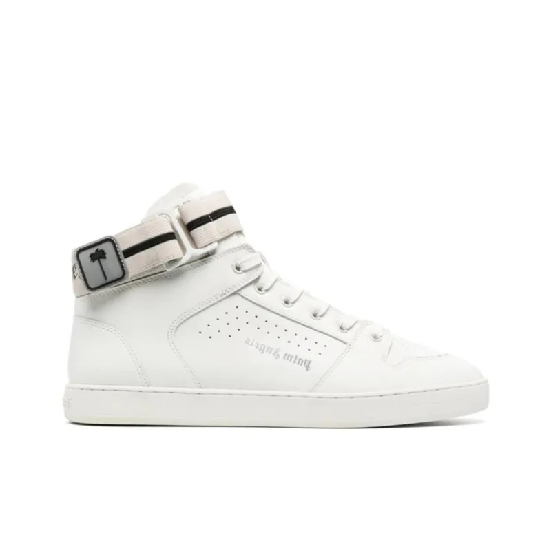 PALM ANGELS High Top Stylish Skateboarding Shoes Men's White-1