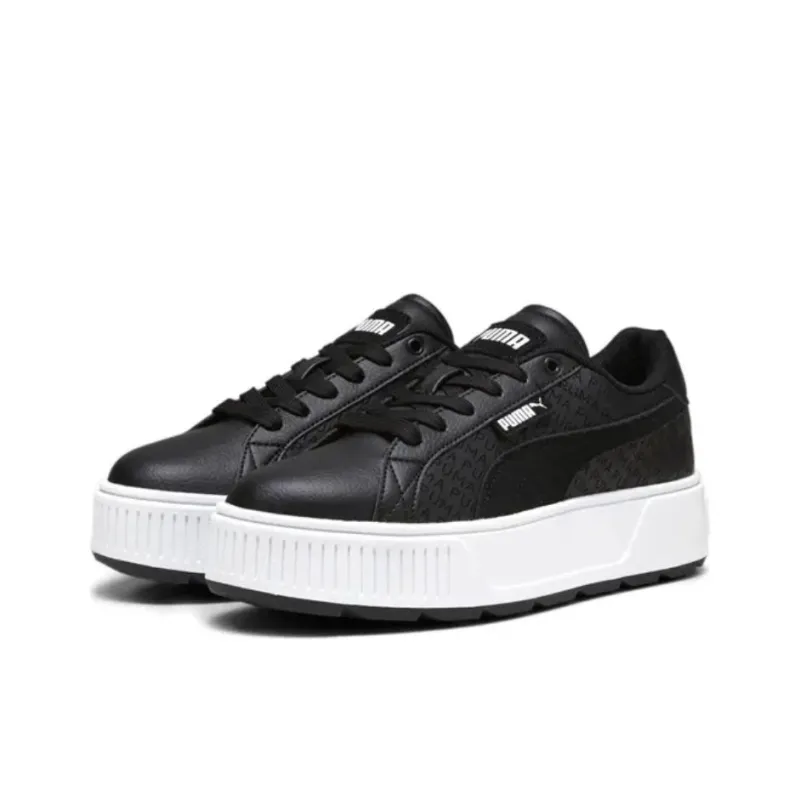 PUMA Karmen Anti Slip Wear Resistant Low Top Skateboard Shoes Women's Black-2