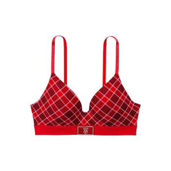Victoria's Secret Bra Women's Red Plaid