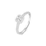Small Sugar Cube Ring (Silver)