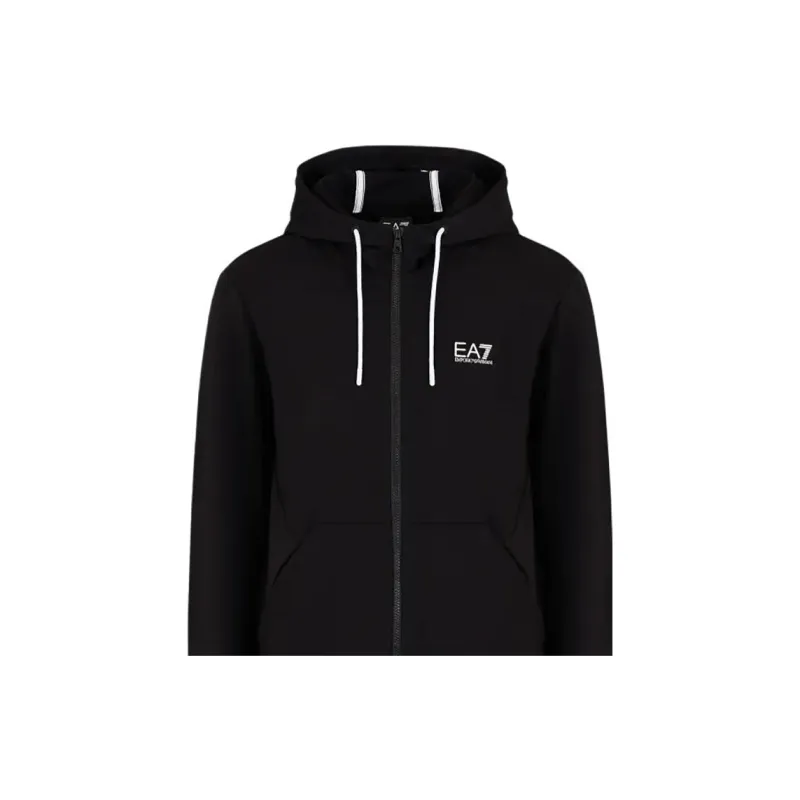 EMPORIO ARMANI Zip-Up Drawstring Hoodie-5