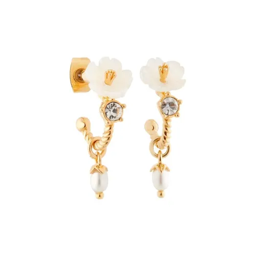 LES NEREIDES Gold Plated Stud Earrings Women's Gold