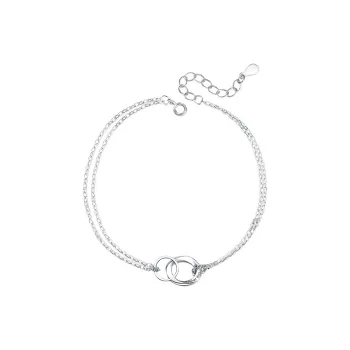 MONI JEWELLERY S925 Sterling Silver Korean Style Trendy Versatile Bracelet Unisex