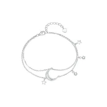 Zhou Jifeng Good Luck S925 Silver Bracelets Women's