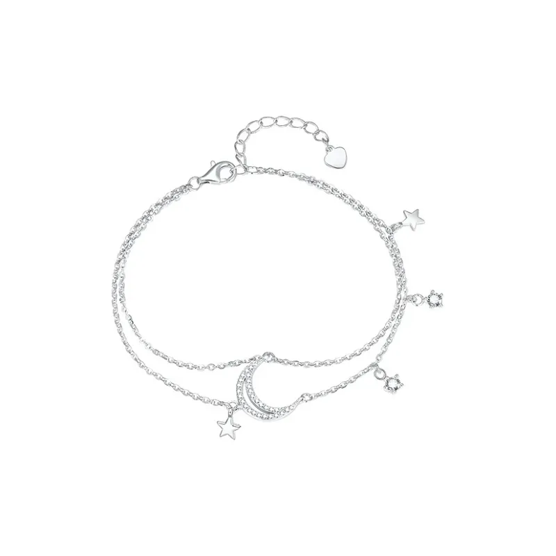 Zhou Jifeng Good Luck S925 Silver Bracelets Women's-0