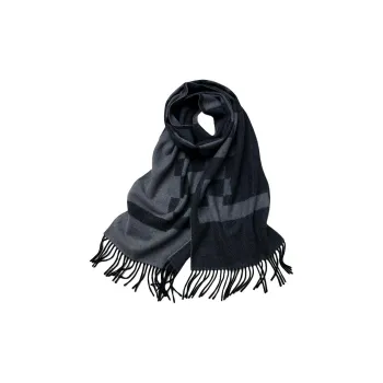 H YXIANG 100% Cashmere Knit Scarves Men's