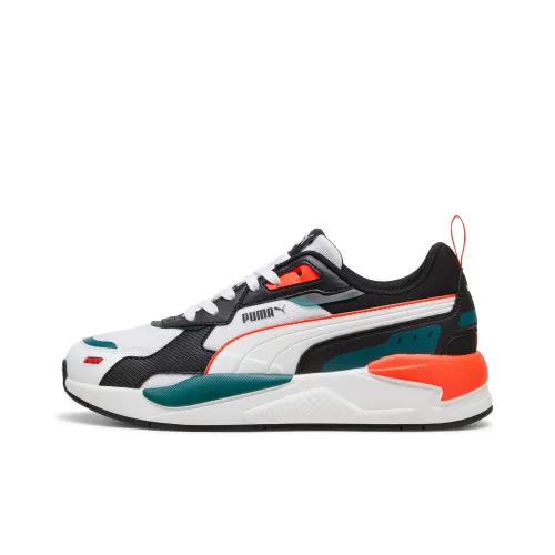 PUMA X Ray 3 Anti Slip Wear Resistant Low Top Casual Shoes Men's Black White Green