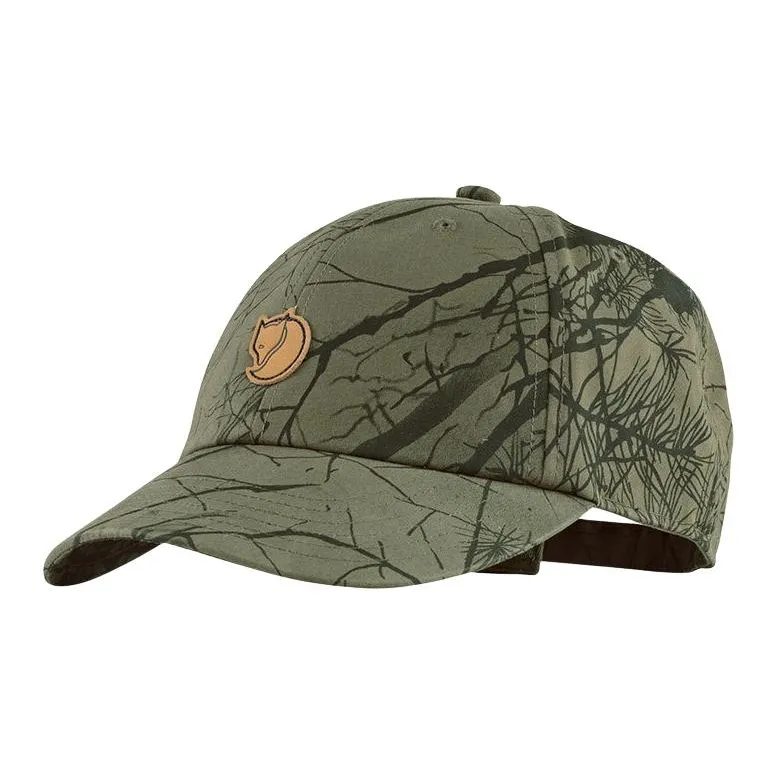 Fjallraven Polyester Cotton Baseball Caps Unisex Olive/Camo Green/Orange-1