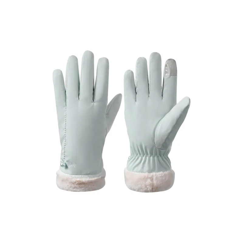 NANJIREN Thickened Warm Gloves Women's-7