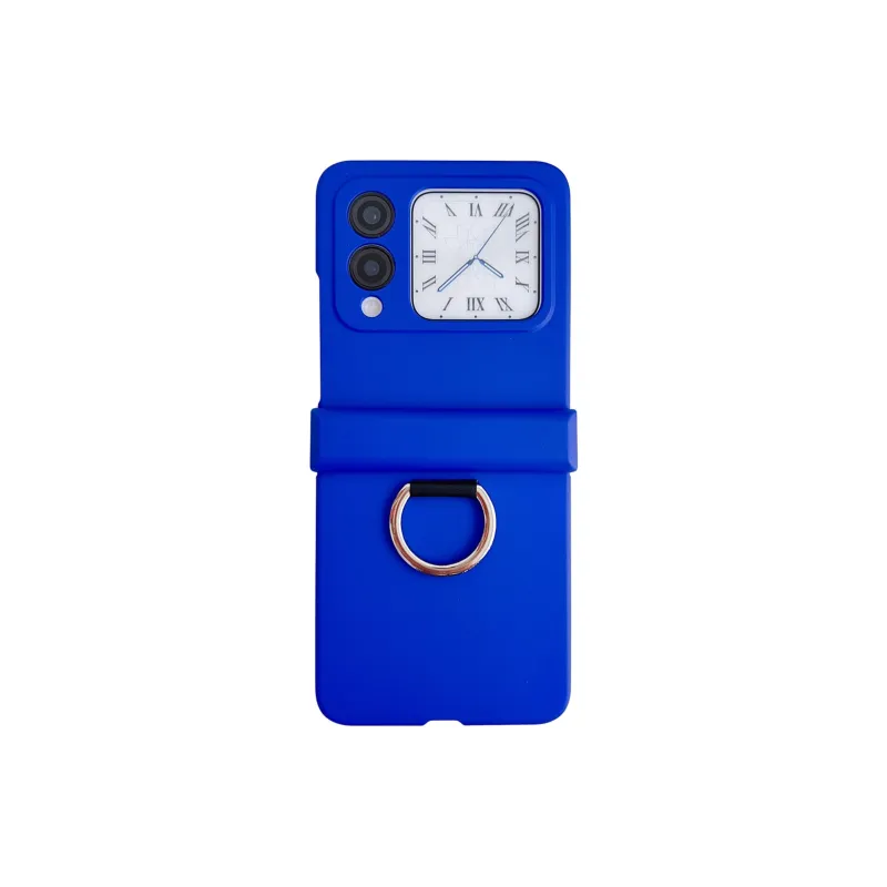ZHUOJI PC Material New Skin Feel Portable Ring Phone Case Compatible Huawei Novaflip-12